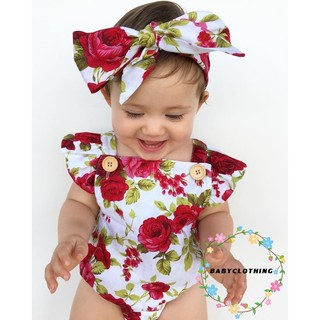 Miy-recém-nascido infantil bebê meninas roupas flor macacão romper
