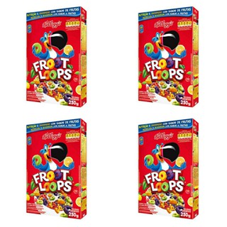 Cereal Froot Loops Kellogg´s Kit com 4 Unidades de 230g