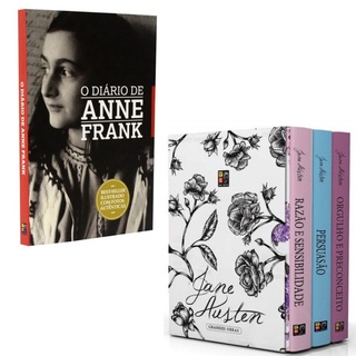 Kit Diário de Anne Frank + Box Jane Austen | Envio Imediato!