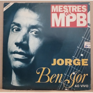 LP Disco De Vinil Jorge Ben Jor - Mestres Da MPB Ao Vivo - LP Excelente Capa Muito Boa Ler Descrição