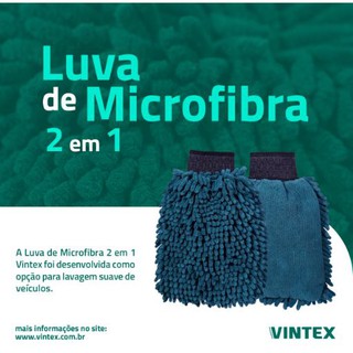 Luva de microfibra 2 em 1 Vintex