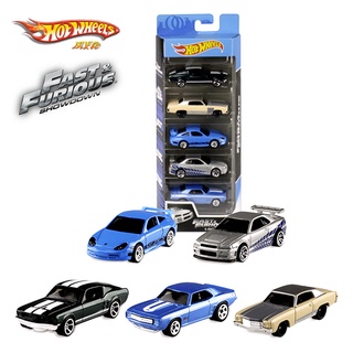 Hot Wheels Movie Edition Velozes e Furiosos Cinco veículosGMG69-Modelo de carro de coleção de brinquedos de liga de simulação de crianças