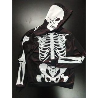 Blusa Moletom Canguru Esqueleto Caveira Ossos Halloween