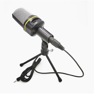 Microfone Sf-920 Com Tripé Condensador Omnidirecional Preto (1)