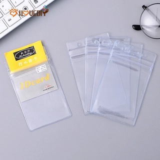 (5 Unidades / Pacote) Porta-Crachás De Plástico Transparente Impermeável Para Identificação