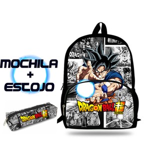 Mochila e estojo Dragon Ball escolar passeio Viagem camping Goku anime 01
