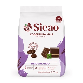 Sicao Gotas Cobertura Frac Chocolate Meio Amargo 2,05Kg