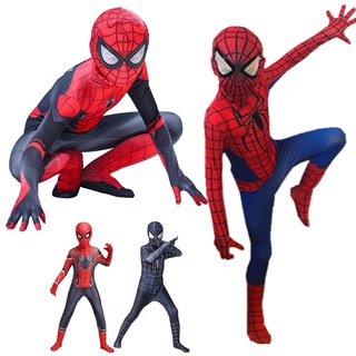 Dia das Crianças Fantasia de macacão do homem-aranha cosplay crianças meninos super-herói Peter Parker