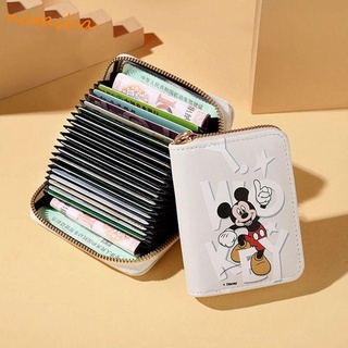 NATASHA Ladies PU Leather Mickey Large Capacity Gift Zipper Credit Card Pocket Cartoon Wallets/Multicolor