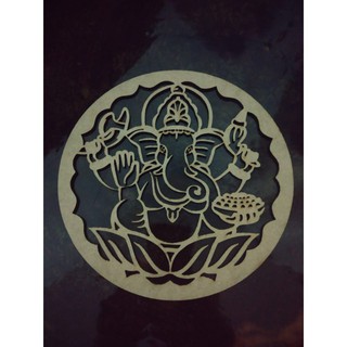 Mandala Ganesha decoração de parede hindu mdf pentagrama mandala meditação yoga chakras cruz de brigit 7 chakras mdf