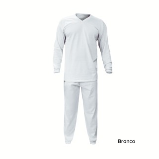 Pijama masculino longo 100% algodão (8)