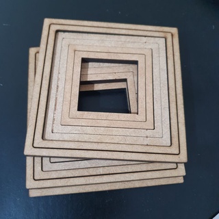 Mini moldura quadrada para Macramê e outros artesanatos