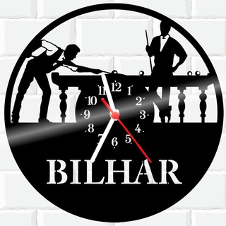 Relógio De Vinil Disco Lp Parede Bilhar