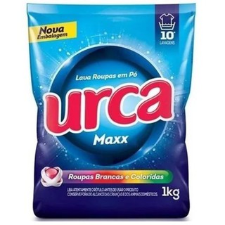 Sabão em pó URCA MAXX 1 quilo Ideal para colorias não desbota e roupas brancas mais brancas (1)