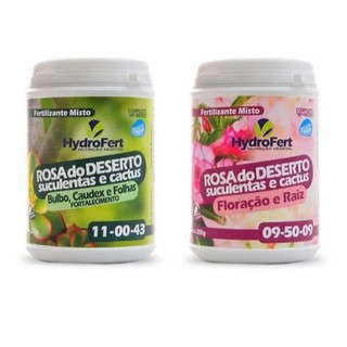 Kit adubo Rosa Do Deserto Suculentas Cactus - Fertilizante hidrofert - floração e raiz