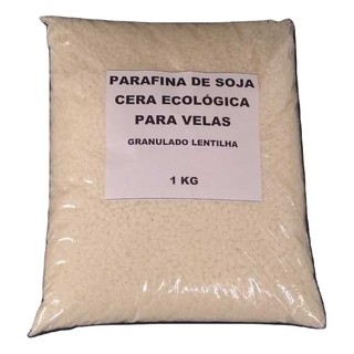 1 Kg - Parafina de Soja Vegetal ecológica decoração Cera Mix Eco Lentilha P Velas