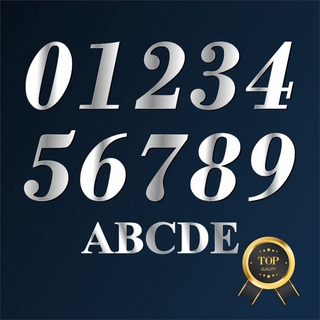 Números para Casa Residenciais Cromado Espelhado em Alumínio ACM