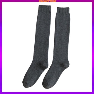 1 Pair Mens Knee High Long Socks Thick Warm High-Tube Breathable Soft for Winter Sports (7)