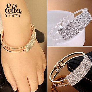 Bt1 Pulseira De Cristal Feminina | [BT1]Bracelet Women Bangle Wristband Crystal Cuff