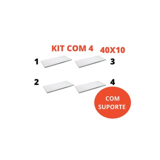 Kit Prateleiras 40x10 100% MDF 15mm Decorar Quarto/ Sala/ Cozinha/Banheiro Envio Rápido