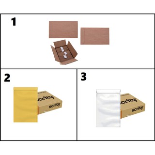 Kit 10pcs Envelope Envelopes Saco 80grs Tamanho 11cm x 17cm (Kraft Pardo) ou 11cm x 17cm (Branco) ou 12,5cm x 17,6cm (Ouro)