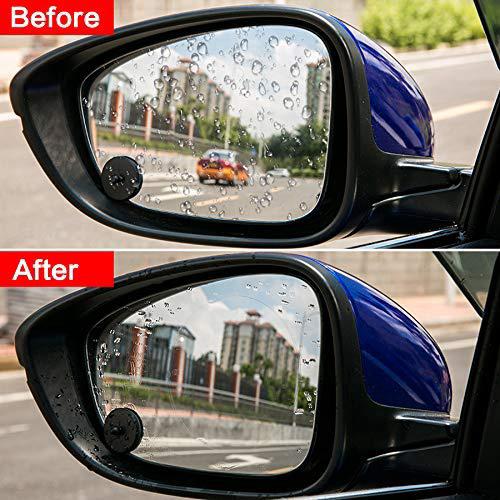 2Pcs 1Pc Car Rear Mirror Protective Film/Anti Fog Rainproof Rearview Mirror Film/HD Clear Nano Auto Side Window Film (2)