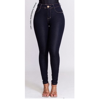 Calça Jeans Skinny Feminina Cintura Alta Calca Mulher com Cinta Modeladora Canal da Mancha