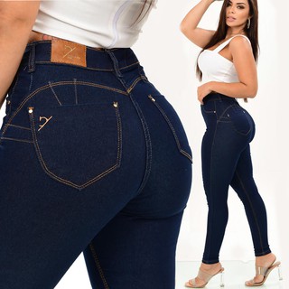 Calça Jeans feminina Cintura Alta Com lycra modela o Bumbum e Valoriza suas Curvas