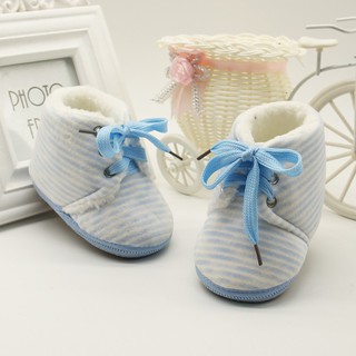 Babyshow Faixa De Binding Bebê Listrado Anti-Derrapante Sapatos De Inverno Prewalker (5)