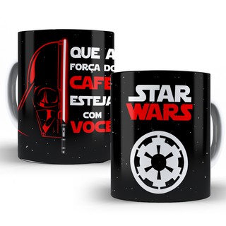 Caneca Star Wars Darth Vader Que a Força do Café Cerâmica 325ml