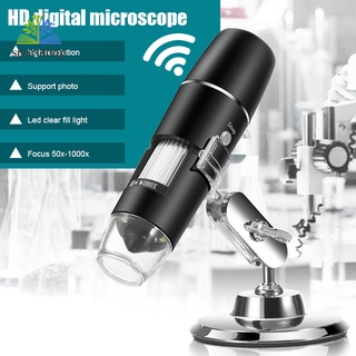 Micróscópio Câmera Digital Sem Fio Wi-Fi Usb 50x Para 1000x Lupa Mini Handheld Endoscópio