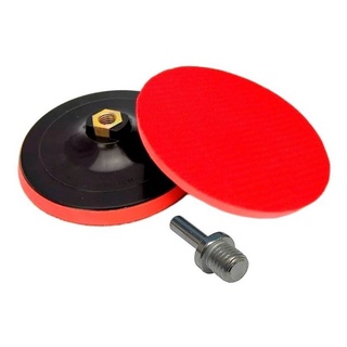 Suporte de Disco Lixa com Velcro 125mm com ADAPTADOR PARA USO EM FURADEIRA - Ideal para Esmerilhadeiras/Lixadeira/Politriz/Furadeira (7)
