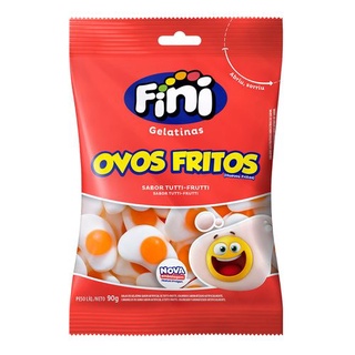 Fini Ovos Fritos 90g - Balas de Gelatina Fini Gelatinas Bala Fini
