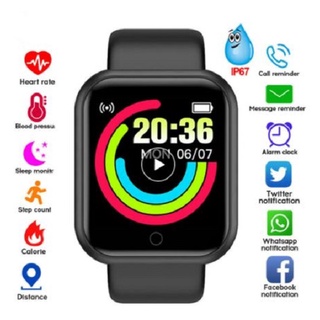 Relogio Smartwatch D20 Feminino Rose iPhone Android Samsung