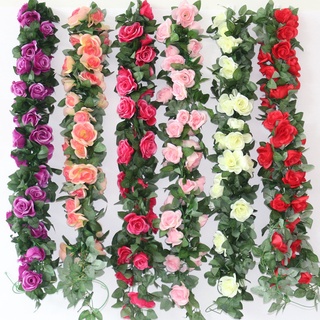 230cm flores artificiais de seda, flores falsas, videira artificial, cesta de suspensão