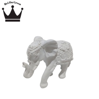 Estatueta Elefante decoração da sorte fortuna de gesso (3)