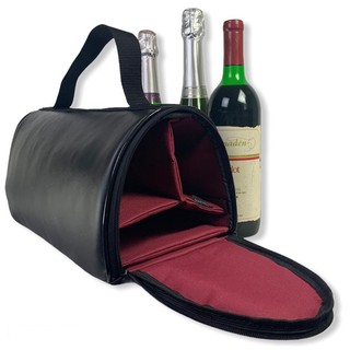 Sacola / Bolsa Porta Vinho - Capacidade 3 Garrafas Super Luxo (2)