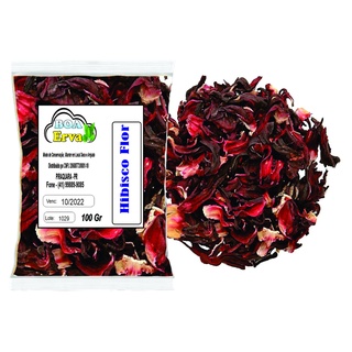 Chá de Hibisco 100g -100% Natural