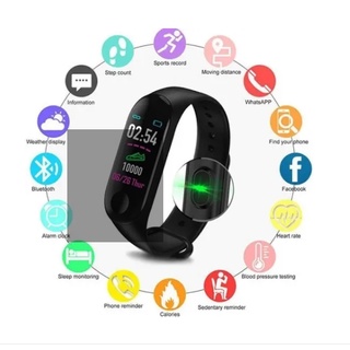 M3 Monitor Cardíaco Relógio Pulseira Inteligente Smartband Smartwatch