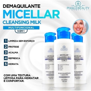 Cleansing Milk Demaquilante Micelar PhálleBeauty (3)