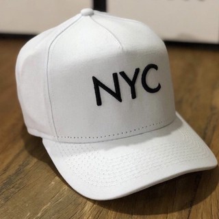 Boné Strapback Fitão, fita HYPE NYC Branco New York City