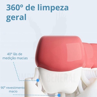 Escova De Dente Infantil 360 Formato U Silicone 2 A 6 Anos 6 A 12 Anos (3)