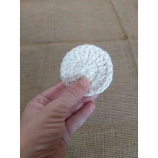 Ecopads de Crochê, 100% algodão, disco reutilizável. (3)
