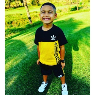 Promoção Conjunto Camisa + Bermuda Infantil / Juvenil Nike, Adidas e Reserva
