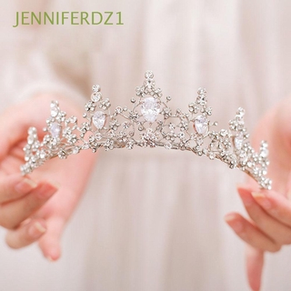 Jenniferz1 Coroa De Cabelo Com Strass Diadem / Multicolorido Para Noivas / Casamentos