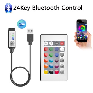 USb 5 V RGB 24sky 3sky Controle Bluetooth Para 2835/5050 Tiras Led Pequeno Controlador Fita