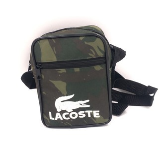 Bolsa Lateral Mini Shoulder Bag Tiracolo Lacoste camuflada