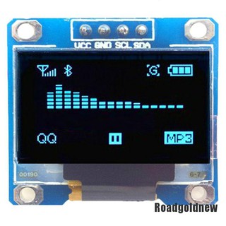 Rgbr 128x64 0.96 "I2C Iic Azul Serial Módulo Display Lcd Led Para Arduino Geléia