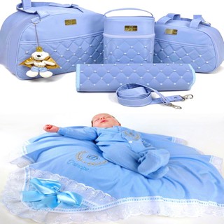 Bolsa de bebê térmica + um kit saída de maternidade 100% algodão - KIT-B-103-S-01 (3)