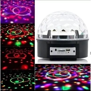 Bola Maluca Led Rgb Mp3 Projetor Holográfico Magic Ball Light Ycz001 20w Dmx 8ch